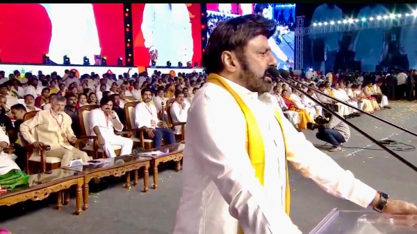 Balakrishna fires at ysrcp govt in yuvagalam public meeting; praises pawan and lokesh Balakrishna fires at ysrcp govt in yuvagalam public meeting; praises pawan and lokesh