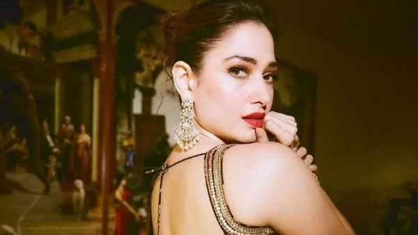 tamannaah bhatia latest black saree photos
