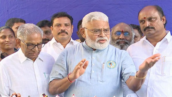 Minister ambati rambabu satires that Telugudesam flags in Gandhi Bhavan!!