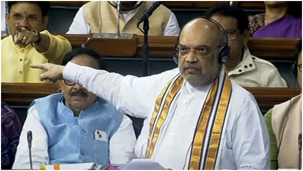 amit shah blames nehru for his historic blunders on kashmir, ls passed 2 j&k bills, oppn walks out 