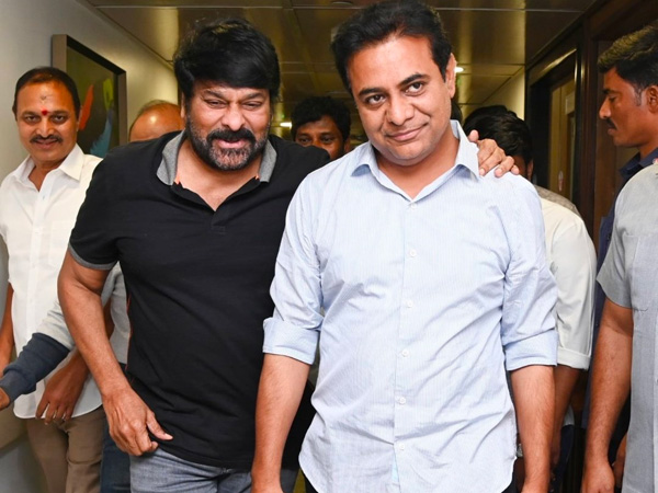 Megastar Chiranjeevi paid visit to former CM KCR
