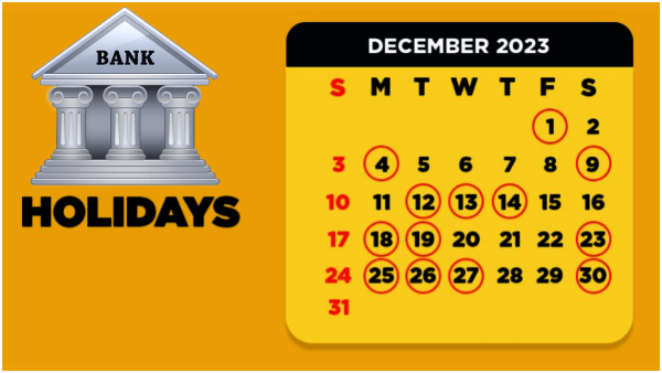 Bank holiday for 18 days in December