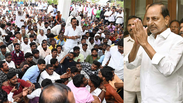 chintamadaka villagers meets kcr at his farmhouse