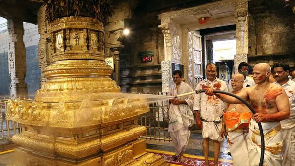TTD is organising Koil Alwar Tirumanjanam, traditional temple cleansing fete at Srivari temple on December 19 TTD is organising Koil Alwar Tirumanjanam, traditional temple cleansing fete at Srivari temple on December 19