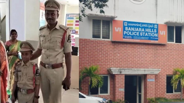 seven years old boy Mohan Sai became a police officer for banjarahills police station!!