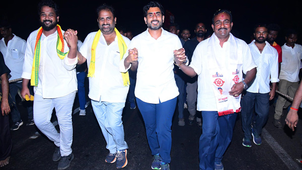 Nara Lokesh Yuvagalam Yatra break for Three days due to Cyclone in Coastal Andhra