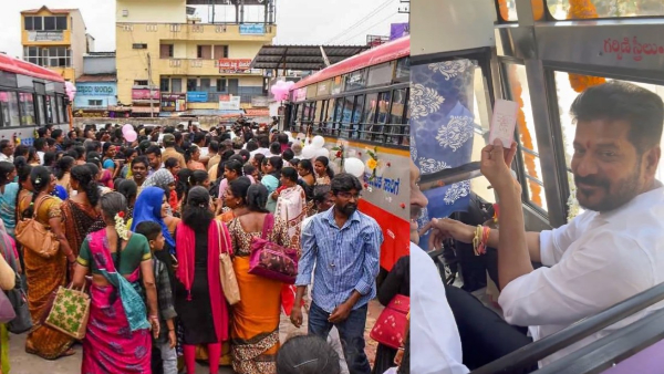 Telangana CM Revanth Reddy bought ticket in Telangana RTC busl!! 