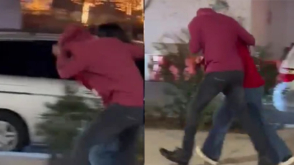 star hero run on the road with a lover