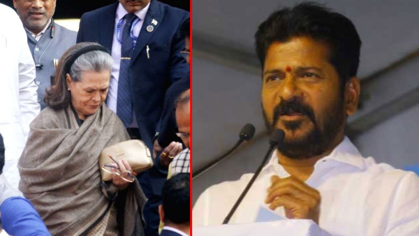  Sonia Gandhi happy with Congress Government forming in telangana