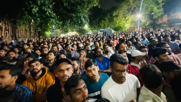 nirudyoga vijayotsava sabha in osmania university by unemployed JAC; this is why