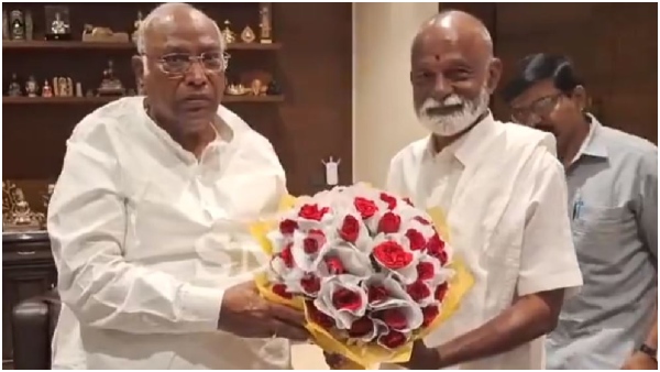 Congress leader N Raghuveera Reddy met AICC Chief Mallikarjun Kharge