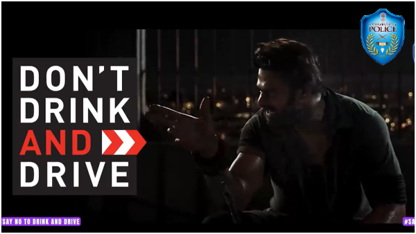 hyderabad city police drunk and drive video with salaar dialogue