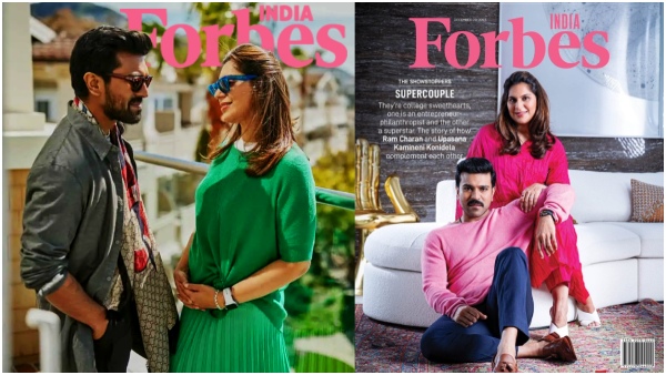 Ram Charan and Upasana Konidela couple have graced the cover of the esteemed Forbes magazine