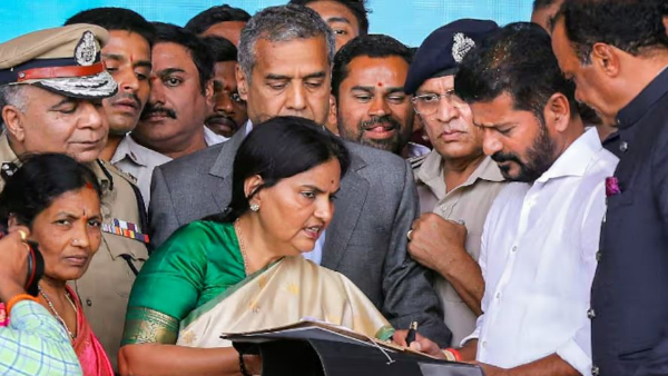 CM Revanth Reddy launched Mahalakshmi scheme, Rajiv Arogyashri cheyutha scheme 