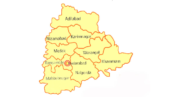 appointment of incharge ministers for telangana districts.