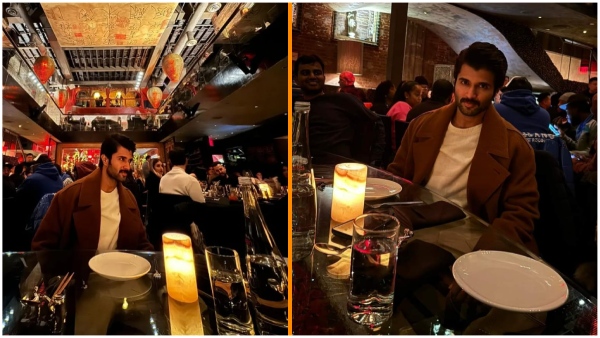  Vijay Devarakonda who went to dinner at a star hotel in the US...