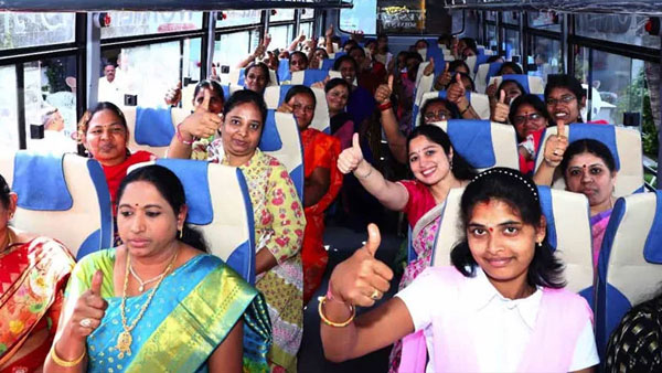 Temple Rush: Mahalakshmi Scheme; Women Free Travel Special!! Temple Rush: Mahalakshmi Scheme; Women Free Travel Special!!