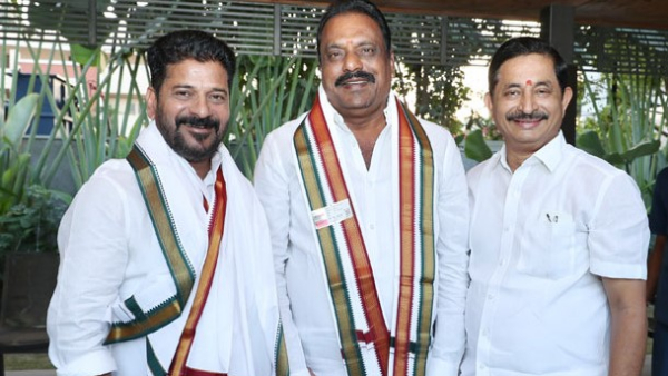  BRS MLA Prakash Goud meets CM Revanth reddy