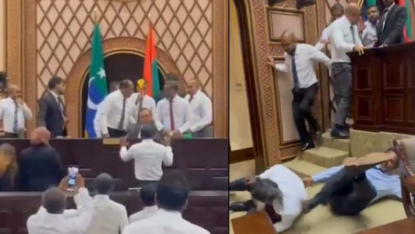 Maldives: Lawmakers Punches, Kicks each other, Hair Pulled During Parliament Session Maldives: Lawmakers Punches, Kicks each other, Hair Pulled During Parliament Session