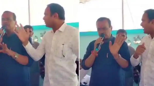  zp chairman sandeep reddy argument with komatireddy venkat reddy in meeting: minister fires at brs