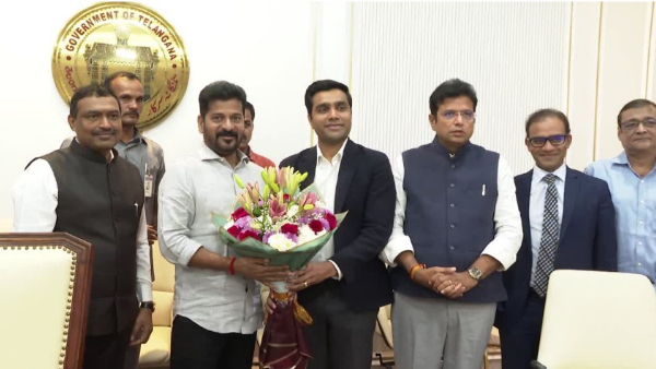 Adani Group Representatives Meet Telangana CM Revanth Reddy Adani Group Representatives Meet Telangana CM Revanth Reddy