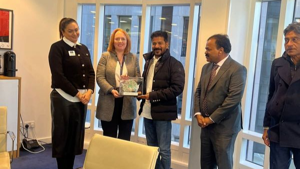 Telangana cm revanth reddy team in london: meets Thames river apex body for musi river development
