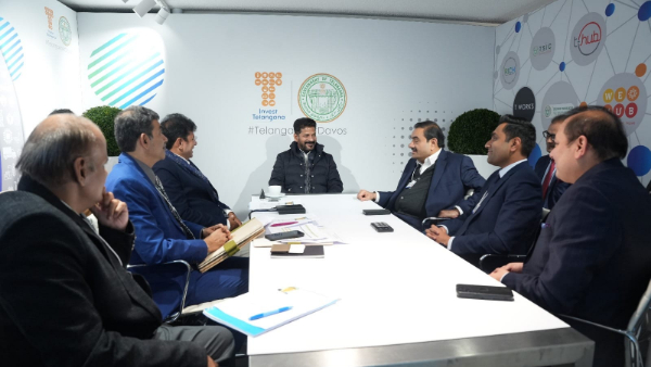 Adani group to invest 12,400 cr in telangana state: revanth reddy meets Gautam Adani