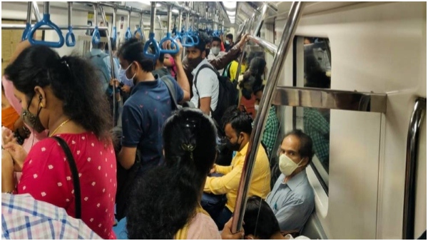A woman got down on the track to pick up a mobile phone that had fallen on the Bengaluru metro railway track,