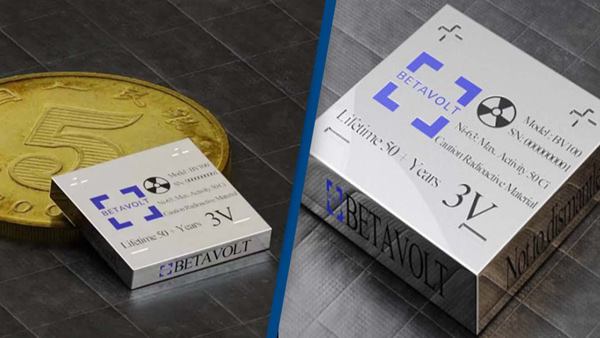 Chinese startup BetaVolt has announced that it has developed a battery that can last for 50 years