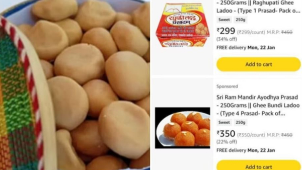 Fake Prasad in the name of Ayodhya... Notices to Amazon...
