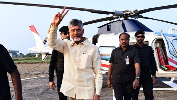 chandrababu helicopter travels on wrong route, return after atc warning 