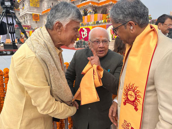 Ayodhya Ram Mandir: Chandrababu Naidu met former CJI NV Ramana at Ram Temple