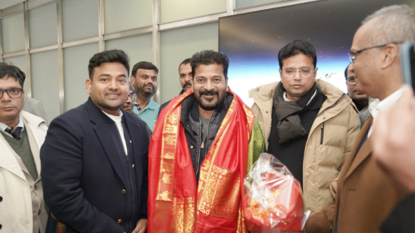 Davos 2024: CM Revanth Reddy arrived Switzerland to attend WEF
