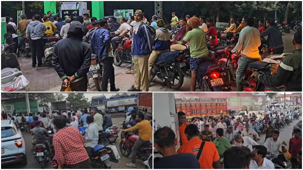 As the owners of oil tankers went on strike, there was a huge rush in the petrol stations