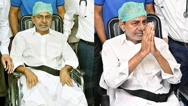 KCR on the path of Mamata Banerjee.. Campaigning in a wheelchair.. Will it work out!!