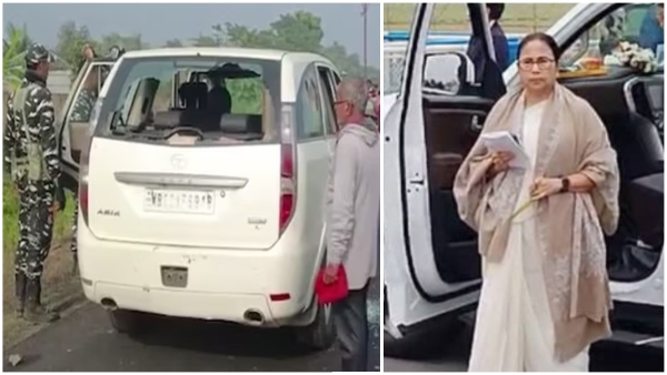 mamata banerjee got head injure in her car road accident!!