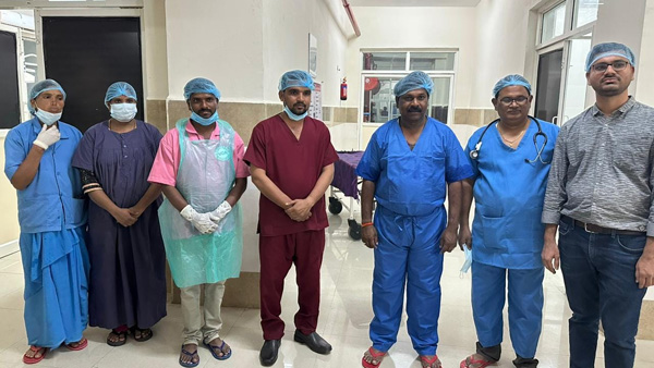 Achampeta MLA Vamsi krishna performed a caesarean section on a woman