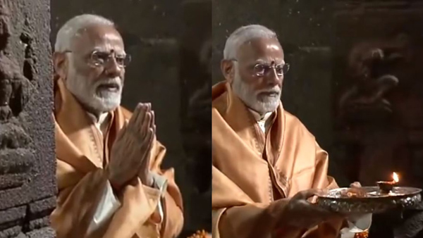 PM Modi offers prayers at Lepakshi temple in Andhra Pradesh