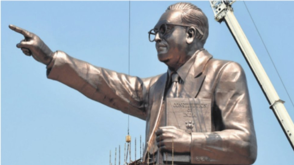Arrangement gear up for unveil the 125 ft Ambedkar statue at Vijayawada on Jan 19 Arrangement gear up for unveil the 125 ft Ambedkar statue at Vijayawada on Jan 19