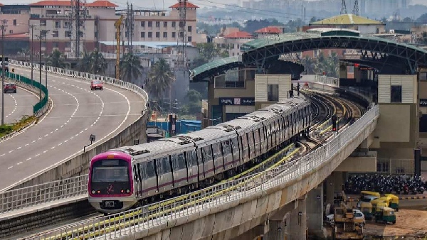 A fire broke out near Bengaluru Metro Railway station and the bikes were burnt to ashes