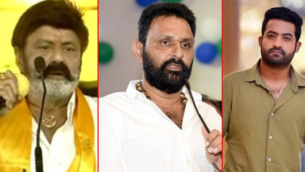 YCP leader Kodali Nani made serious comments Balakrishna over removing Jr NTR Flexies