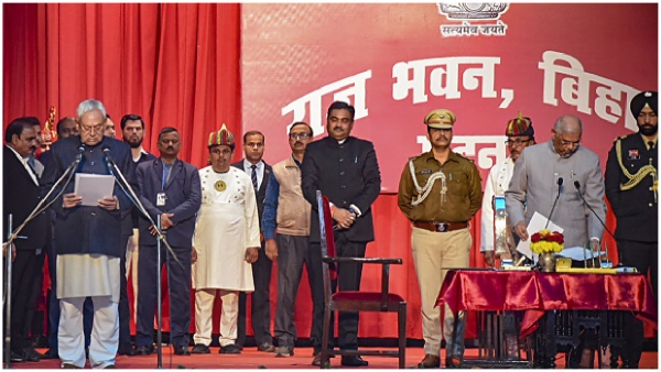 Nitish Kumar Takes Oath As Bihar Chief Minister of NDA, assumes post for 9th time Nitish Kumar Takes Oath As Bihar Chief Minister of NDA, assumes post for 9th time