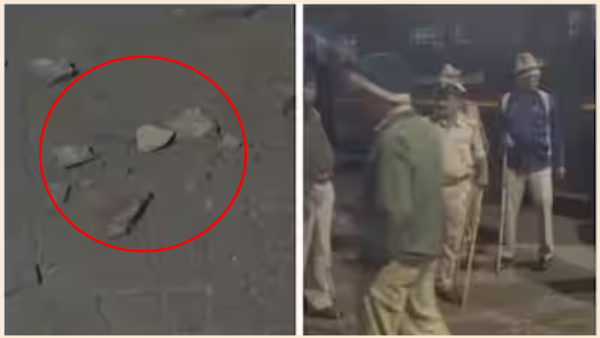 Another group of people pelted stones on Hindu youth chanting Jai Shri Ram slogans in Belagavi.