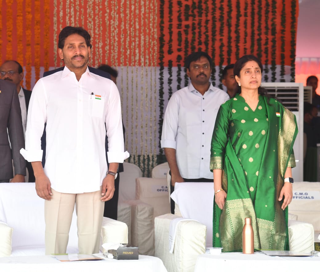 YS Jagan and YS Bharati