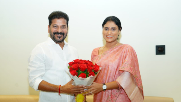 YS Sharmila met CM Revanth Reddy
