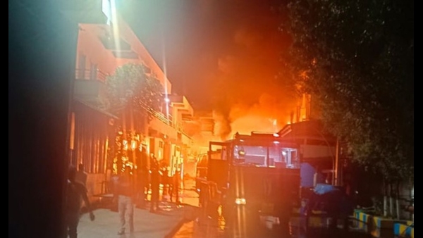 fire accident in two factories in pashamylaram, Hyderabad