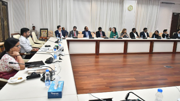 representatives of fishin india company met cm revanth reddy at secretariat, Hyderabad representatives of fishin india company met cm revanth reddy at secretariat, Hyderabad