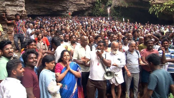 The monthly Pournami Garuda Seva was observed with religious fervor on Saturday evening in Tirumala.