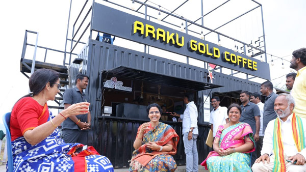 tdp chief chandrababu asks wife bhuvaneswari about araku coffee drunk in her tour tdp chief chandrababu asks wife bhuvaneswari about araku coffee drunk in her tour