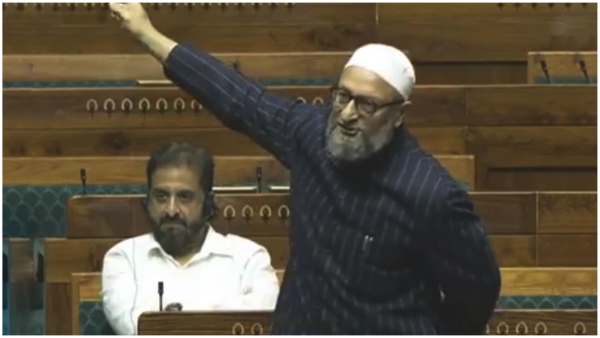 Asaduddin Owaisi raises Babri Masjid Zindabad slogans in Lok Sabha